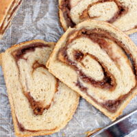 Peanut Butter and Jelly Swirl Bread