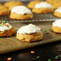 Soft Pumpkin Cookies with Maple Frosting