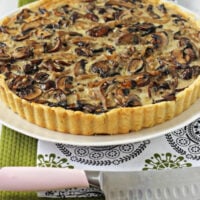 Wild mushroom tart