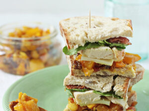 Chicken, Bacon and Mango Chutney Sandwich | Cookie Monster Cooking