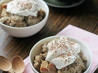 Crockpot Tiramisu Bread Pudding | Cookie Monster Cooking