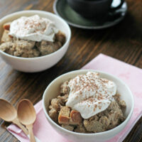 Crockpot Tiramisu Bread Pudding | Cookie Monster Cooking