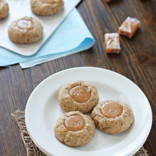 Caramel Latte Thumbprint Cookies | Cookie Monster Cooking