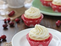 Cranberry Cupcakes with White Chocolate Frosting | Cookie Monster Cooking