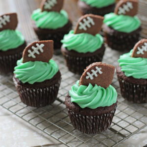 Football Cupcakes | Cookie Monster Cooking
