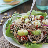Soba Noodle and Pine Nut Salad | Cookie Monster Cooking