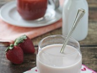 Homemade Strawberry Milk | cookiemonstercooking.com