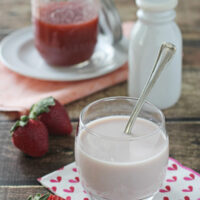 Homemade Strawberry Milk | cookiemonstercooking.com