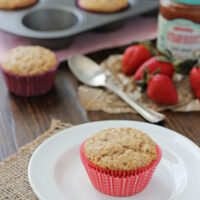 Strawberry Vanilla Muffins | cookiemonstercooking.com