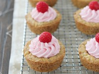 Lemon Raspberry Poppy Seed Cookie Cups | cookiemonstercooking.com