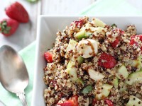 Strawberry Quinoa Balsamic Salad | cookiemonstercooking.com