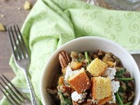 Fall Lentil Salad with Butternut Squash and Goat Cheese | cookiemonstercooking.com