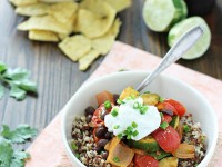 Quinoa and Roasted Vegetable Burrito Bowls | cookiemonstercooking.com