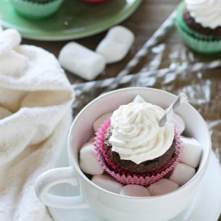 Hot Chocolate Almond Flour Cupcakes | cookiemonstercooking.com