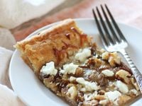Pear, Walnut and Goat Cheese Tart | cookiemonstercooking.com