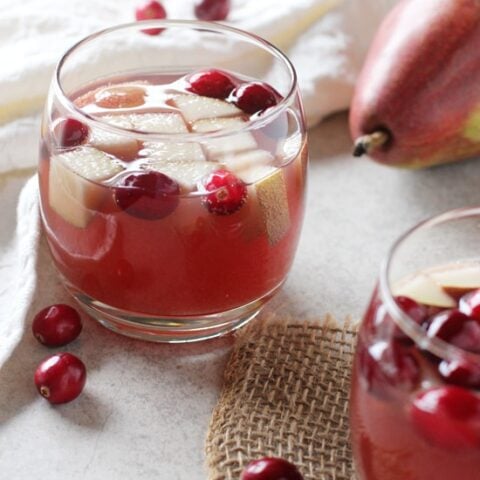 Sparkling Winter Sangria - Paleo Gluten-Free Guy