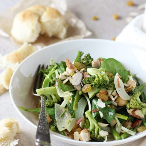 Spring Salad with Green Goddess Dressing - Nourished By Nutrition