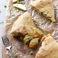 Recipe for pumpkin, apple and cheddar calzones. Sweet and savory. With pumpkin puree, fresh sage, apples and white cheddar! So fun for fall!