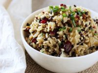 Recipe for an easy, flavorful wild rice pilaf. With shallots, apple, dried cranberries and pistachios! Perfect for everyday or the holidays!