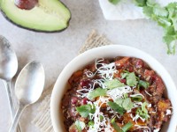 Hearty and simple, this creamy slow cooker butternut squash and quinoa chili is sure to be a favorite! Let your crock-pot do all the work for this healthy recipe!