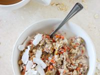 These 15-minute morning glory overnight oats make for a perfect hearty and wholesome breakfast! Packed with coconut, carrot, apple and raisins!