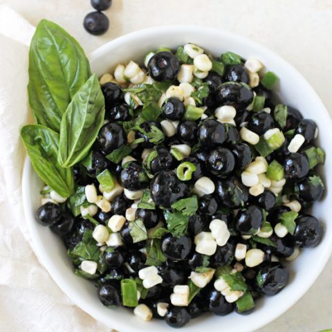 This sweet & savory blueberry corn salsa is a summer staple! Only 15 minutes to make and so many good ways to put it to use!