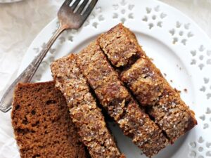 This delightful healthy spiced sweet potato bread is super easy to make! And is packed with wholesome ingredients like sweet potato puree, whole wheat flour, coconut buttermilk and warm spices! Dairy free!