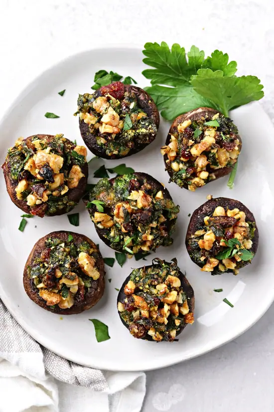  Dairy Free Stuffed Mushrooms